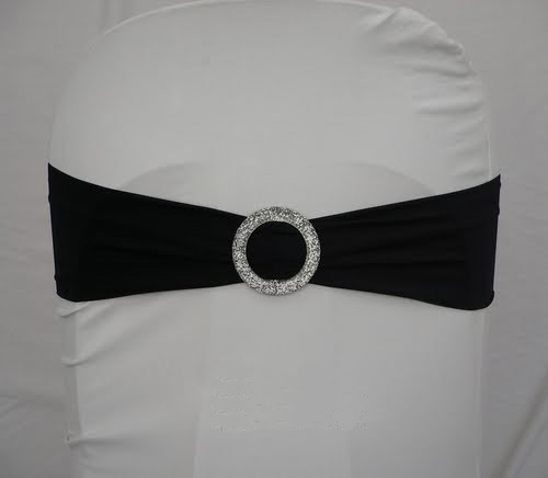 Spandex Chair Band with Silver Buckle