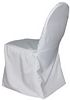 Polyester Banquet Chair Cover in White
