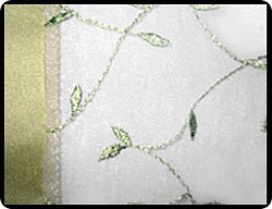 Embroidered Organza 12" x 72" Table Runner