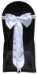 White PreMade Bow with Tails