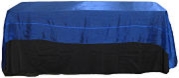Crystal Organza Banquet Tablecloth in Royal Blue
