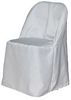 Polyester Folding Chair Cover in White