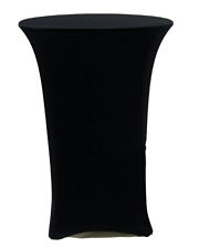 Black Spandex Cocktail Tablecloth