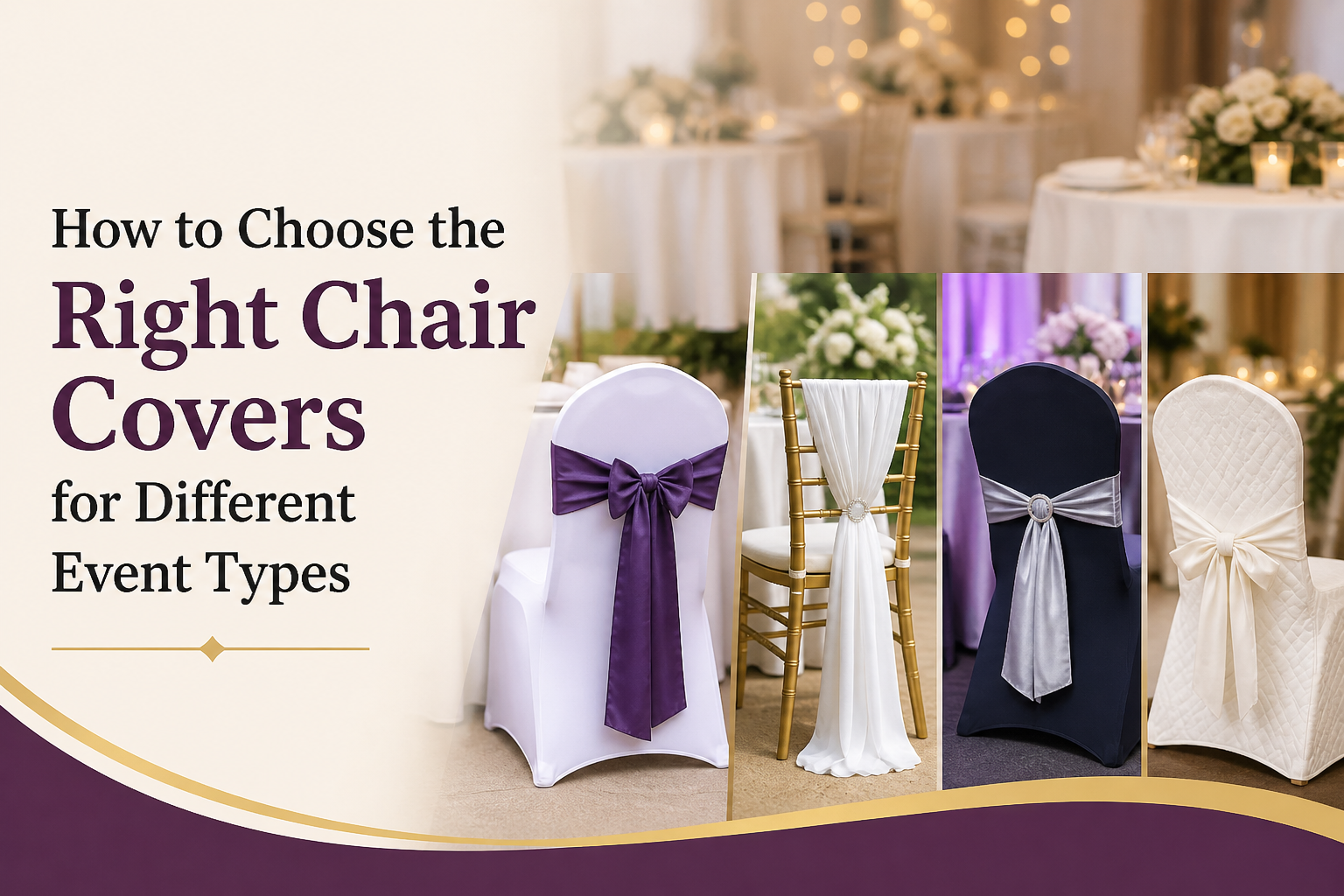How to Choose the Right Chair Covers for Different Event Types